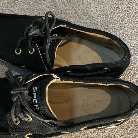 Sperry Black cheetah print shoes perfect condition never worn ! - Picture 3 of 6